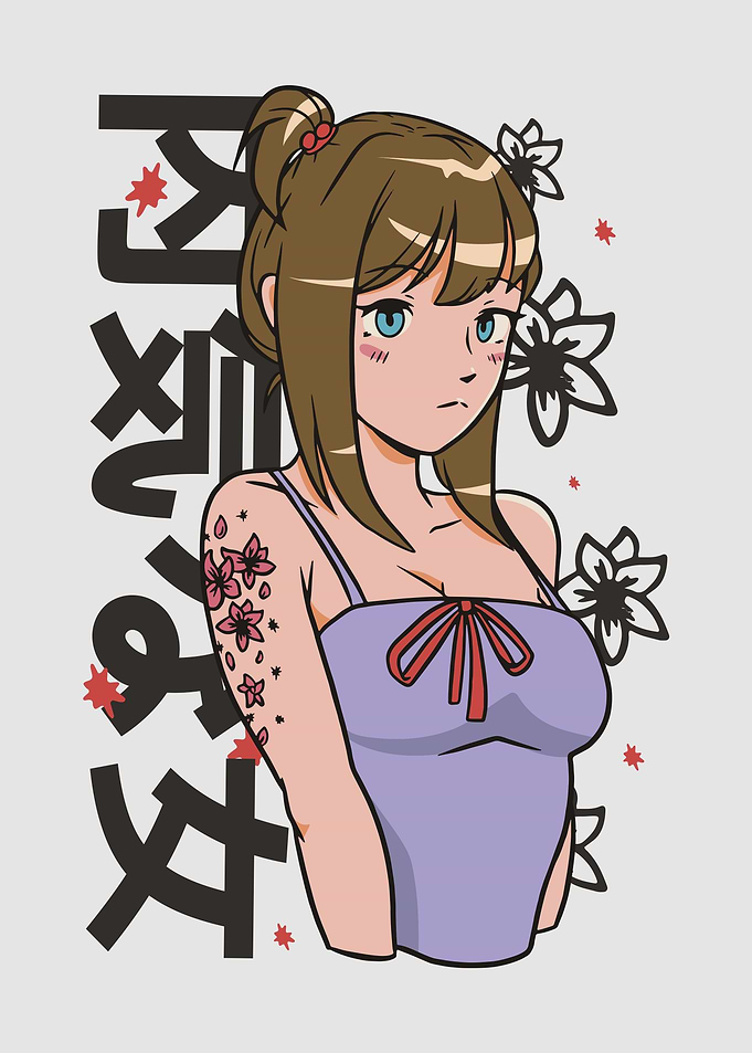 Anime Flower Girl