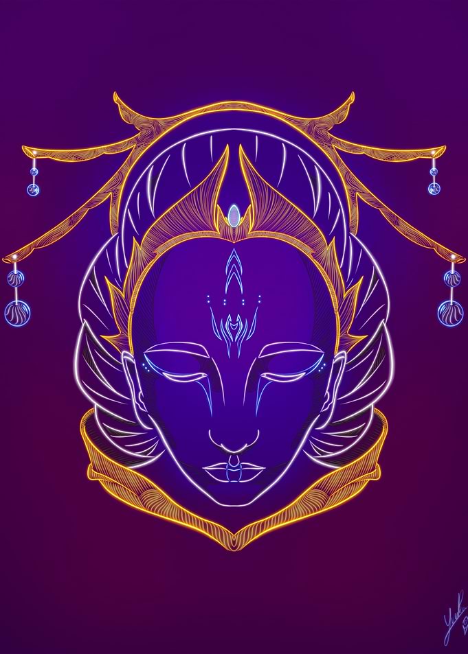 Japanese Neon Portrait