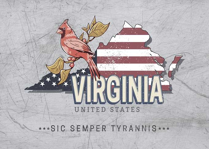Virginia Map United States
