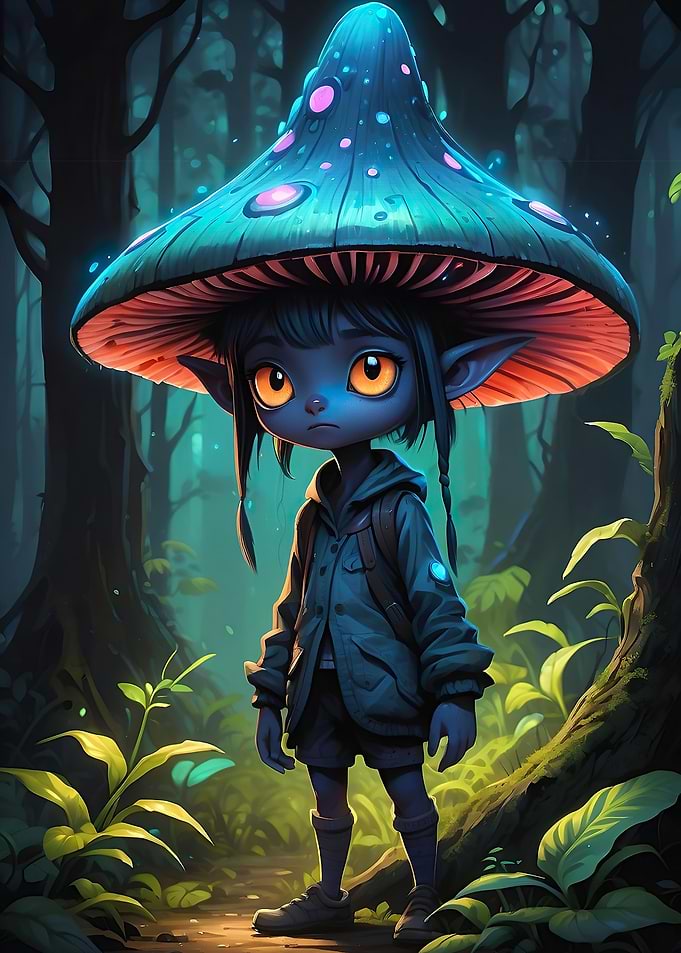 Mushroom Avatar Character