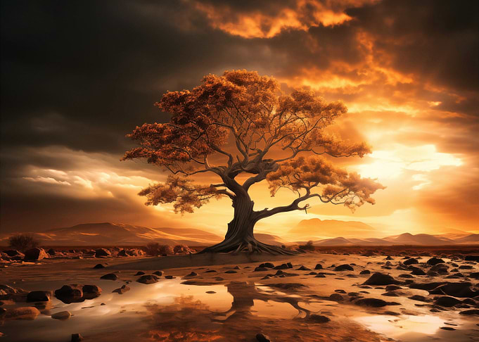 Solitary Tree Oasis