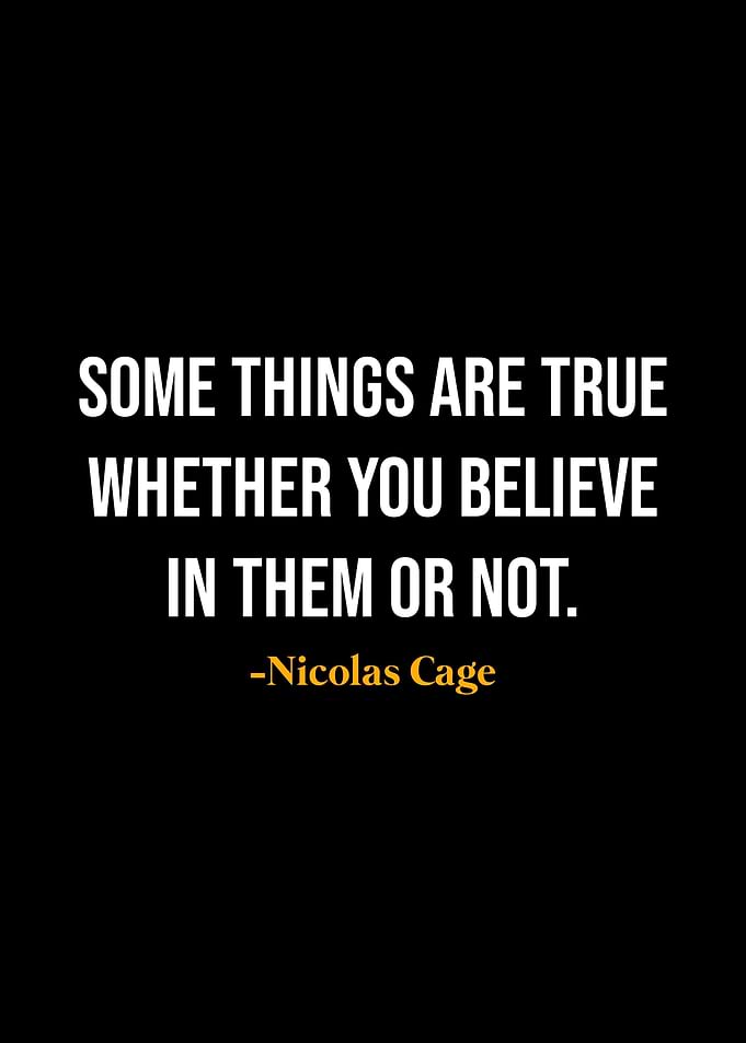 Nicolas Cage Quotes