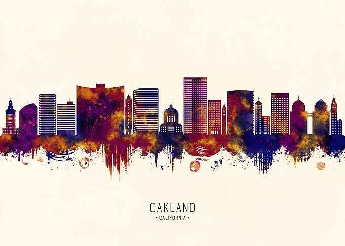 Oakland California Skyline
