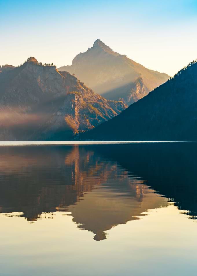Mountain Lake Traunsee