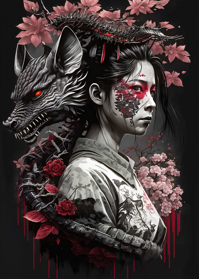 Geisha dragon