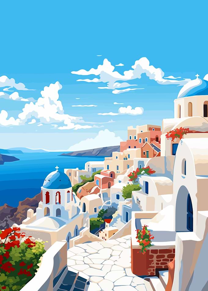 Santorini Greece Spring