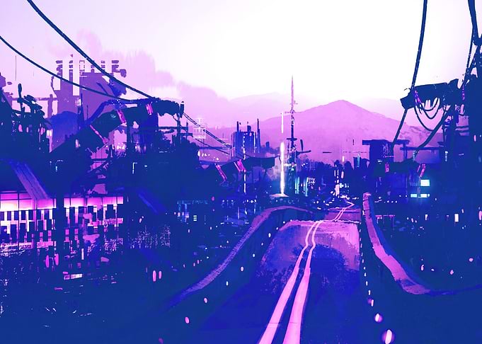 Cyberpunk Scenery Art