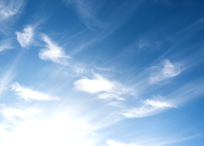 Blue sky and white clouds
