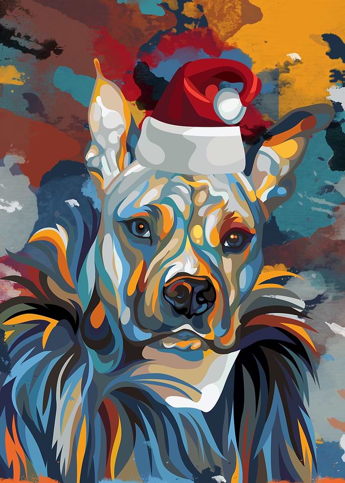 Christmas dog