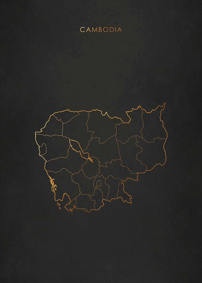 Gold Cambodia Map