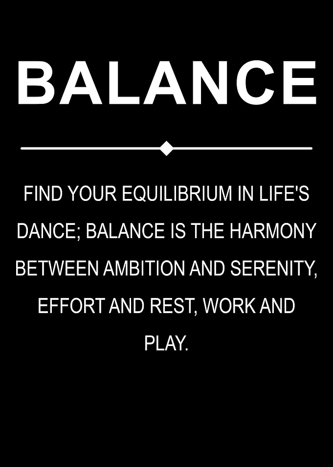 Balance Motivation Quote