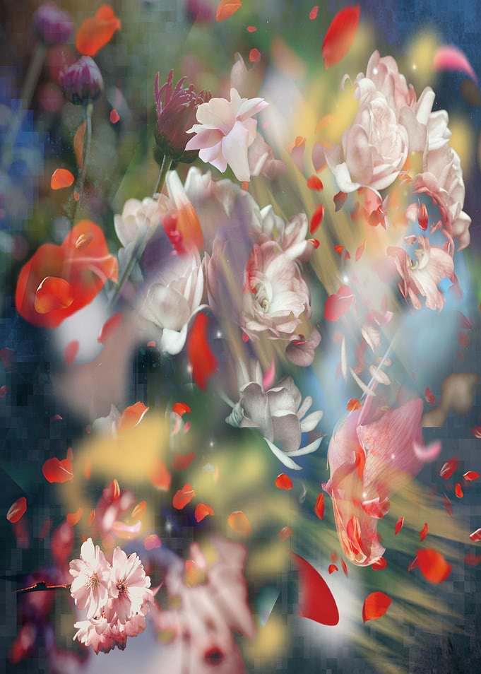 Floral collage