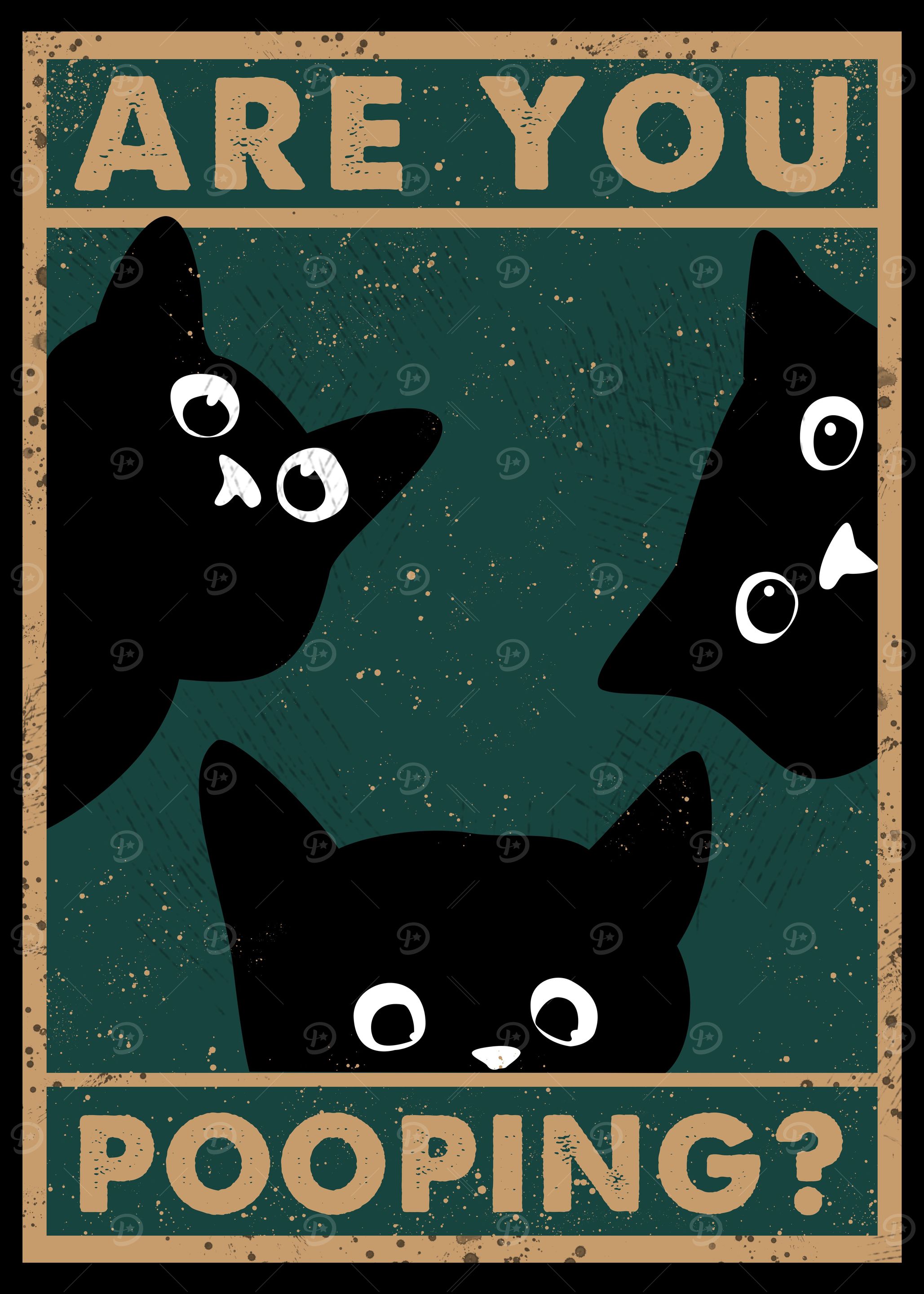 pooping cat funny
