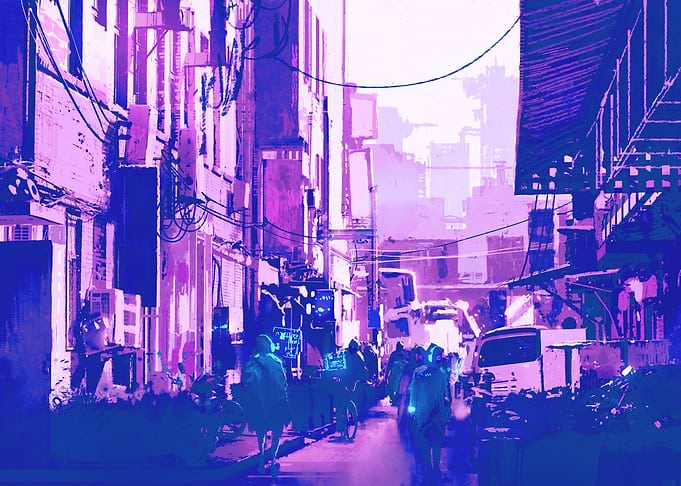 Futuristic Urban Cyberpunk