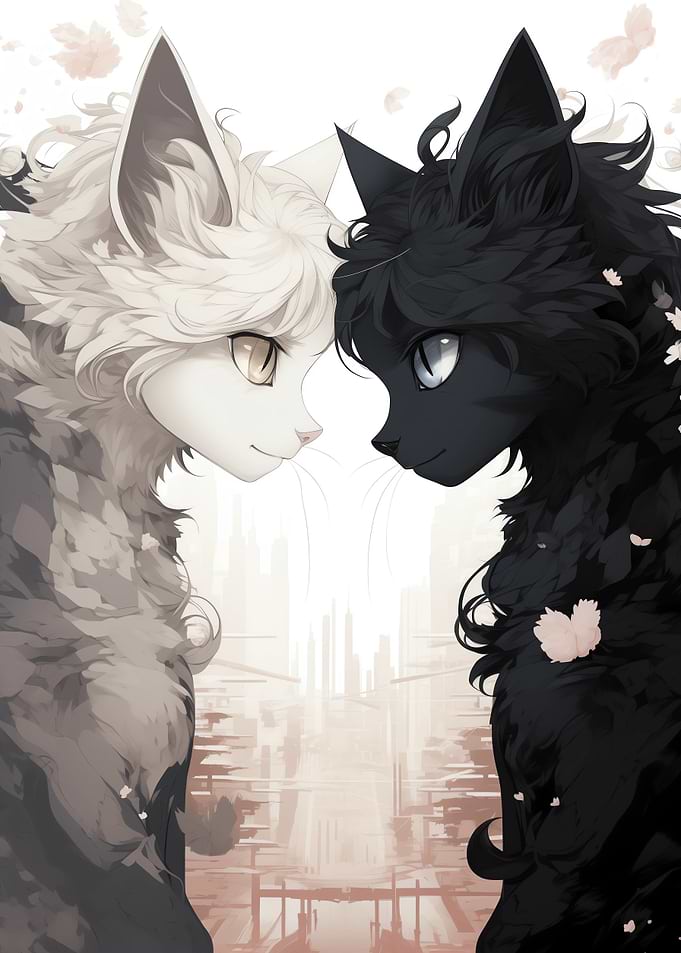 Anime cats love