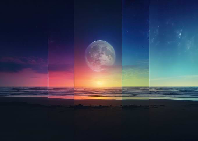 Cosmic Beach Split Colors