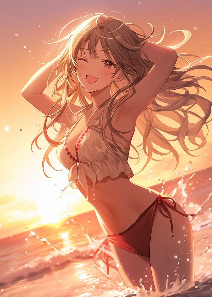 Girl Emerging From Sea