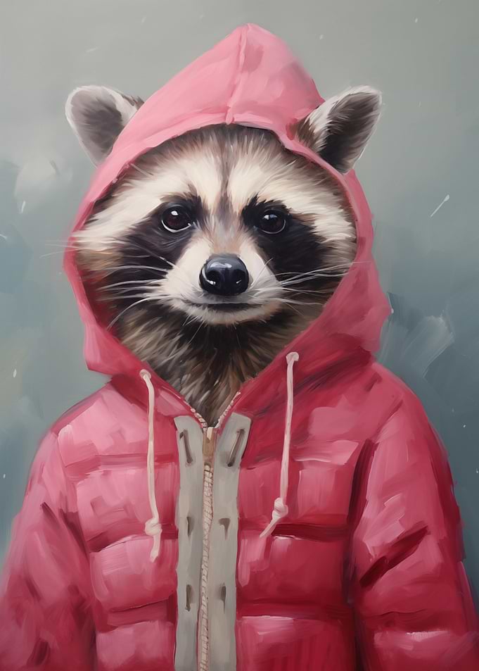 Fashion Raccoon Xmas