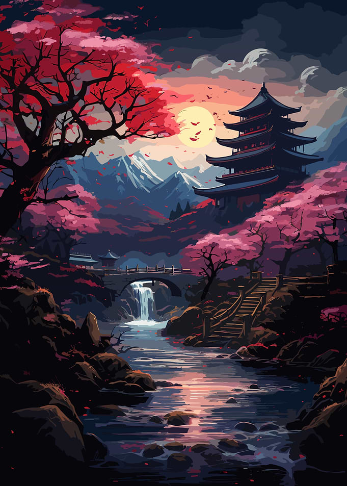 Japanese cherry blossoms
