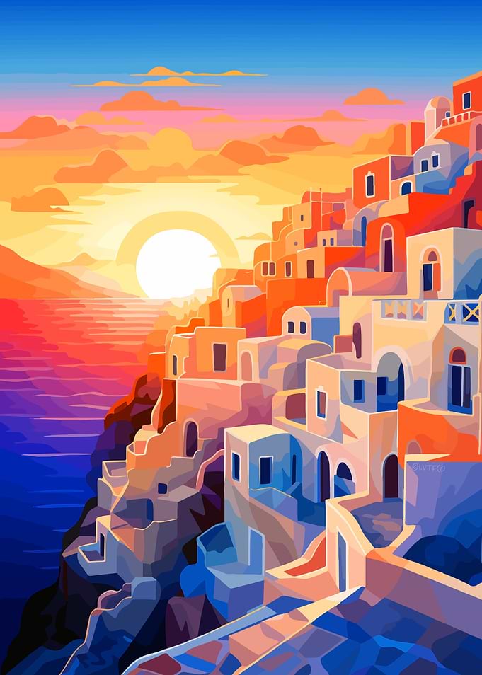 Santorini Sunset Travel