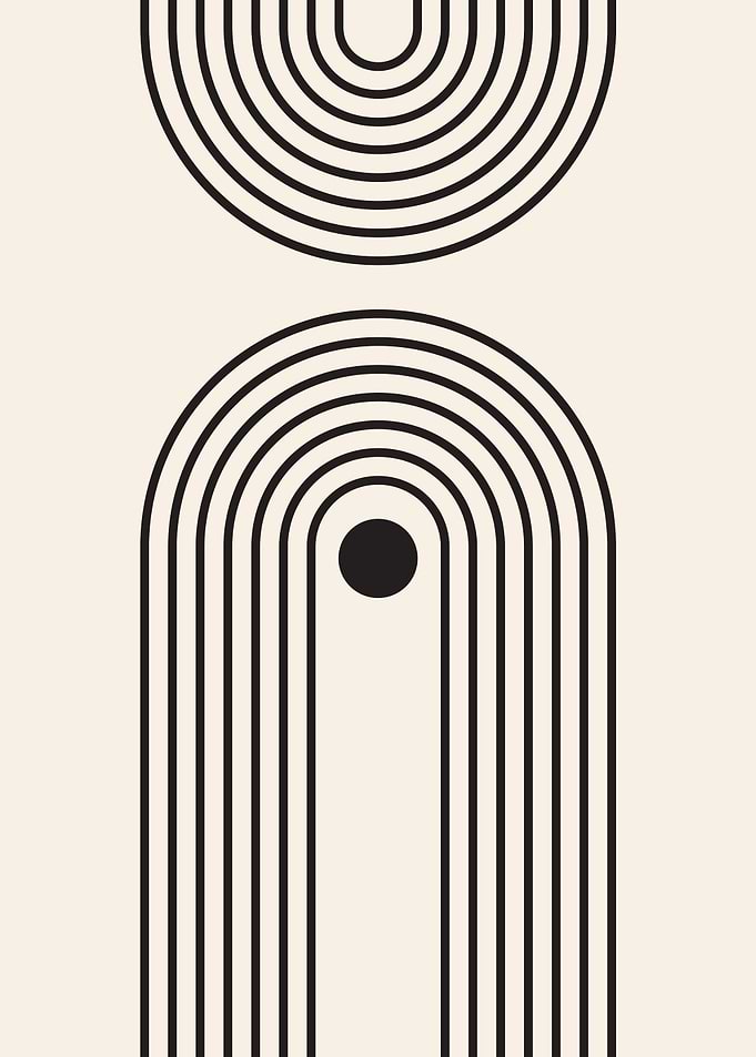 Modern arch boho art
