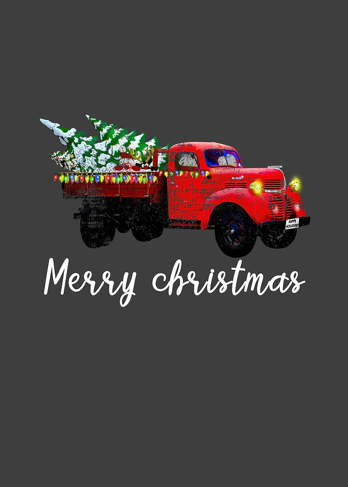 merry christmas truck