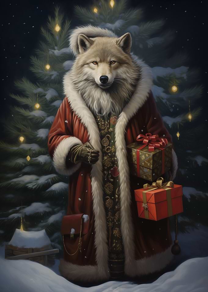 Jolly Wolf Christmas