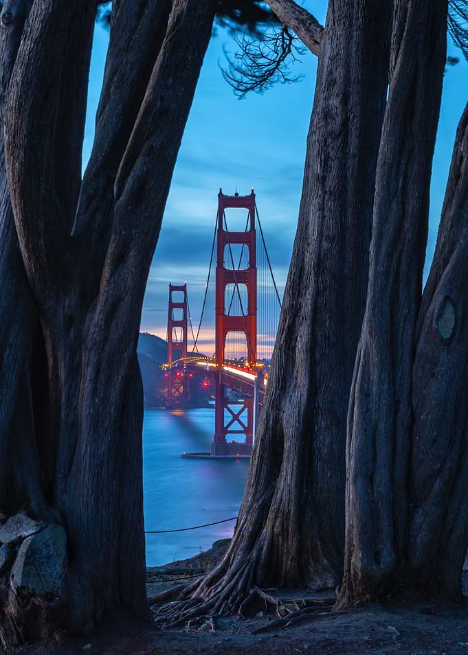 Golden Gate at Nightfall