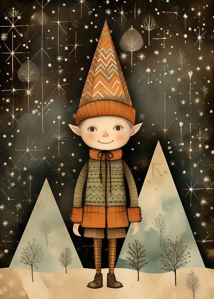 Vintage Cute Elf