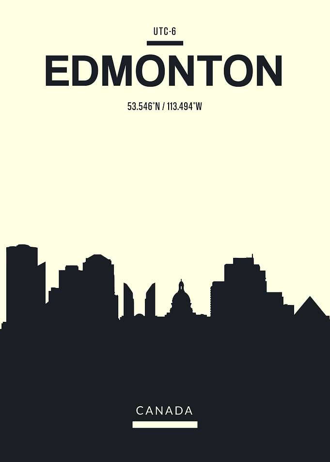 Edmonton Canada Skyline