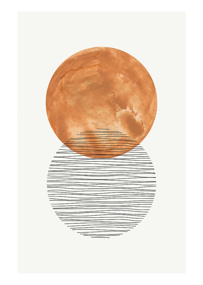 abstract art sun