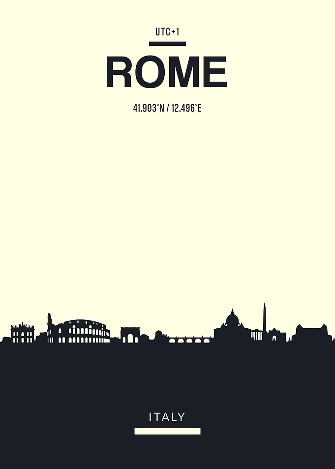 Rome Italy Skyline