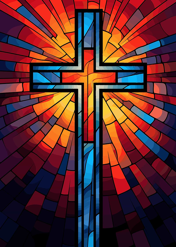 Jesus Christ Cross Glass