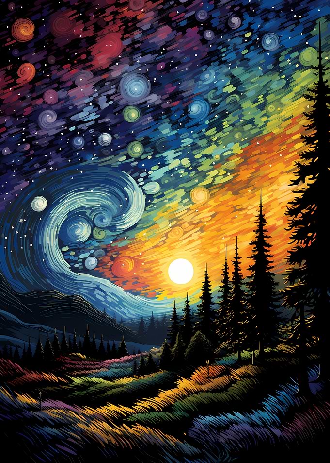 Van Gogh landscape fantasy