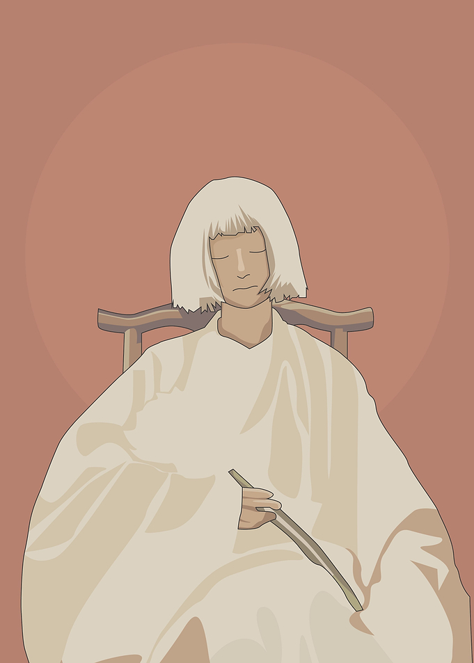 Woman in white shades