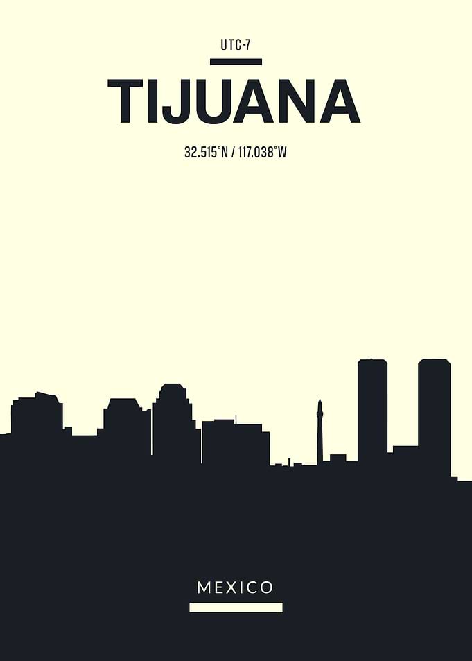 Tijuana Mexico Skyline