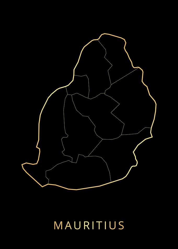 Mauritius Gold Map