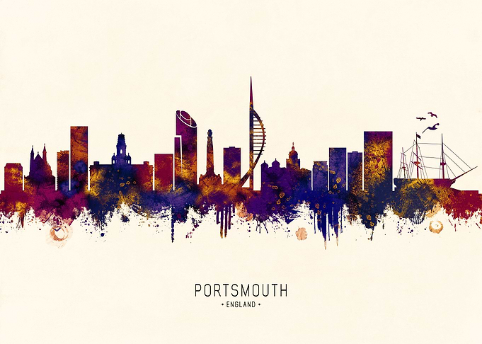 Portsmouth England Skyline