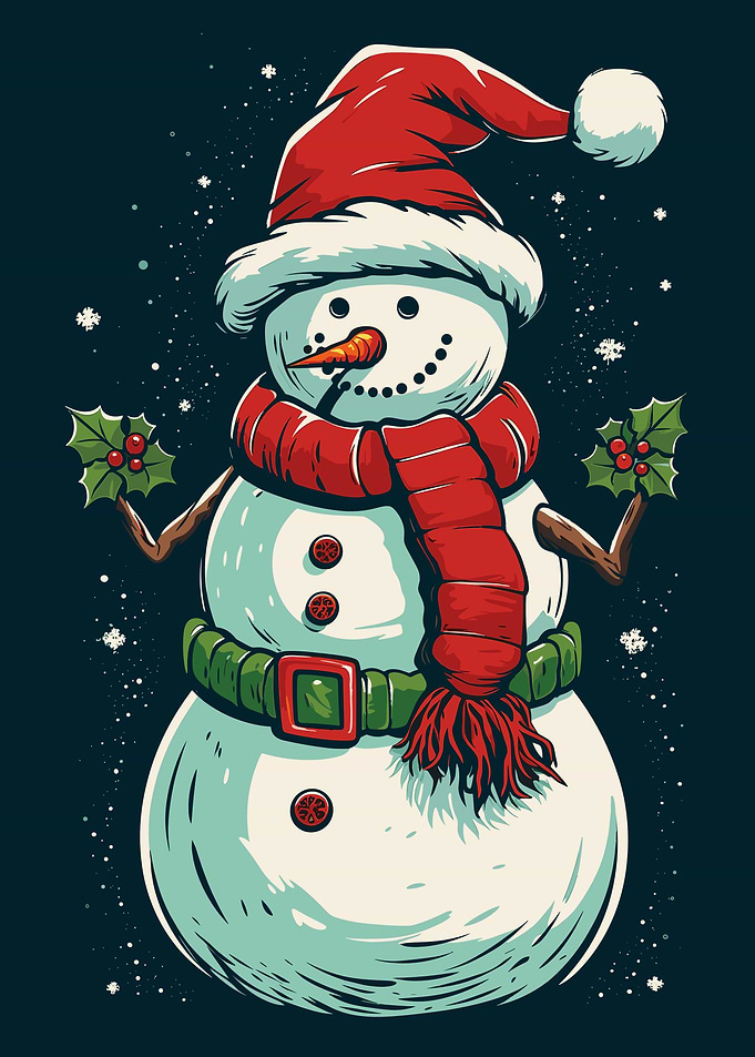 Snowman Retro