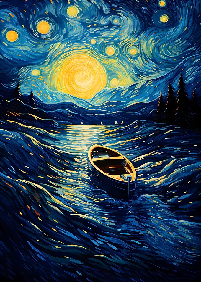 Van Gogh landscape fantasy