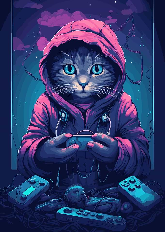 Gaming Cat