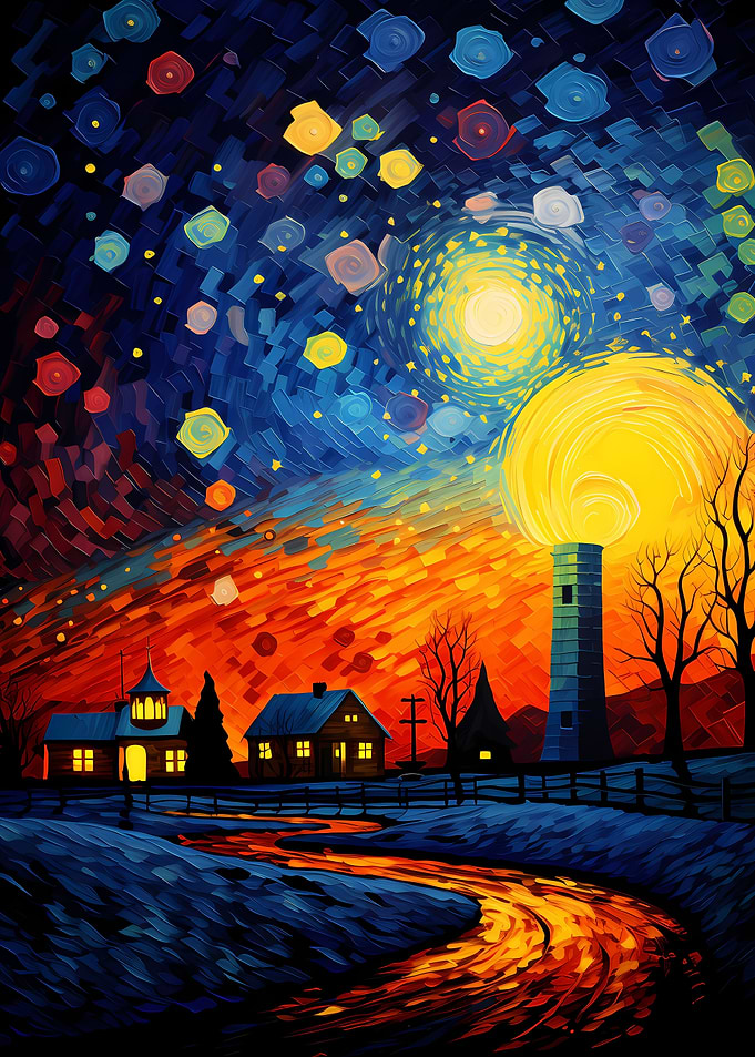 Van Gogh landscape fantasy
