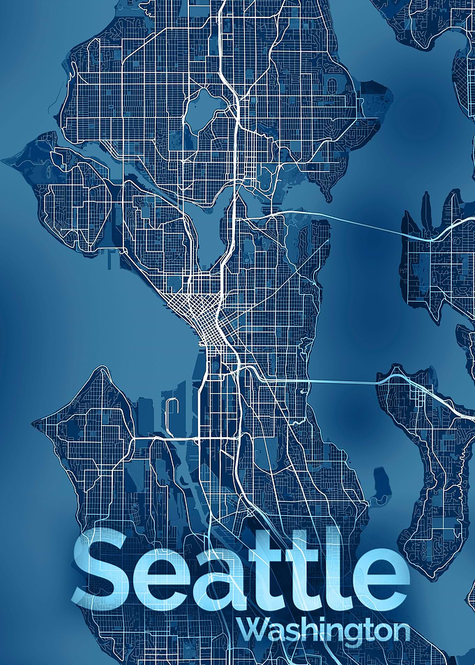 Seattle City Street Map