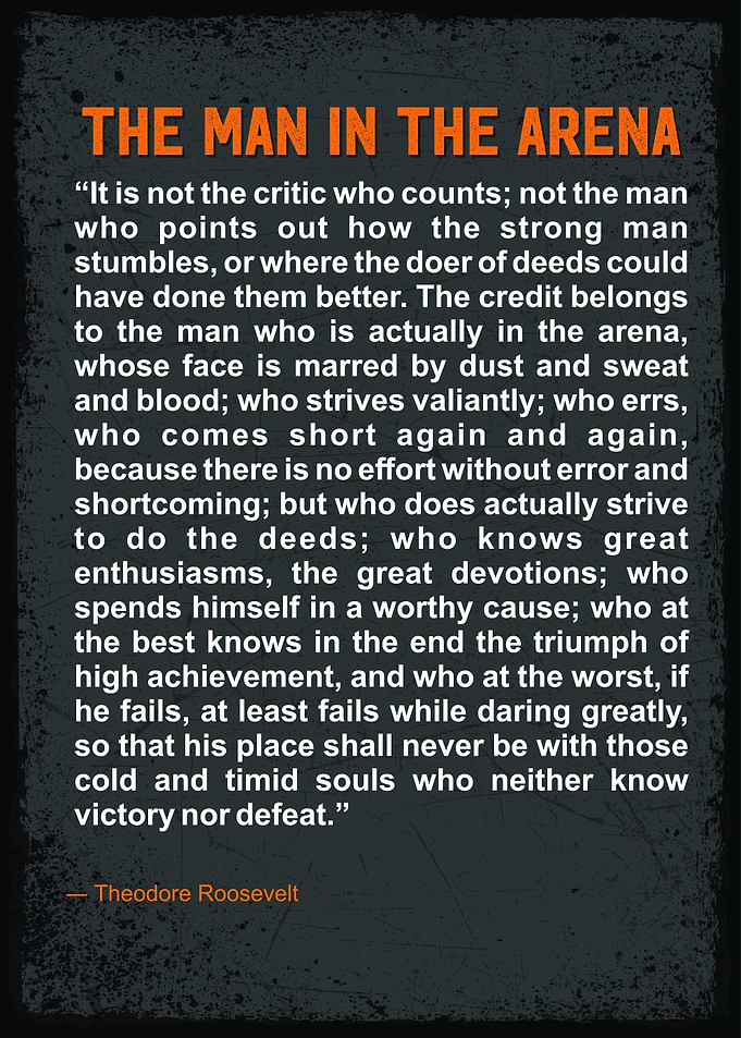 the man in the arena