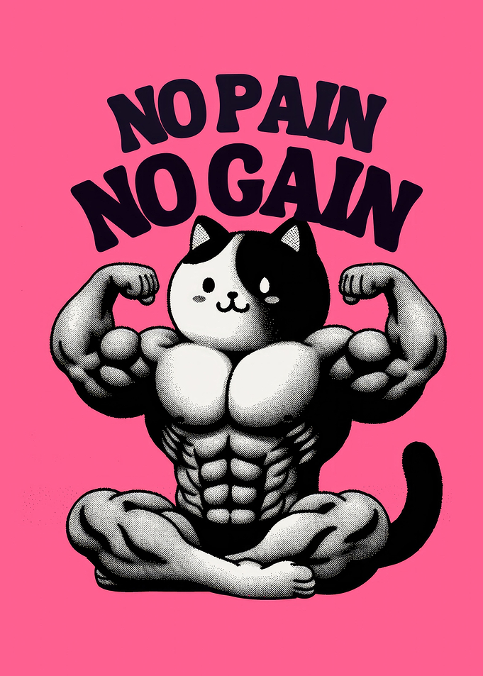Motivational coach cat