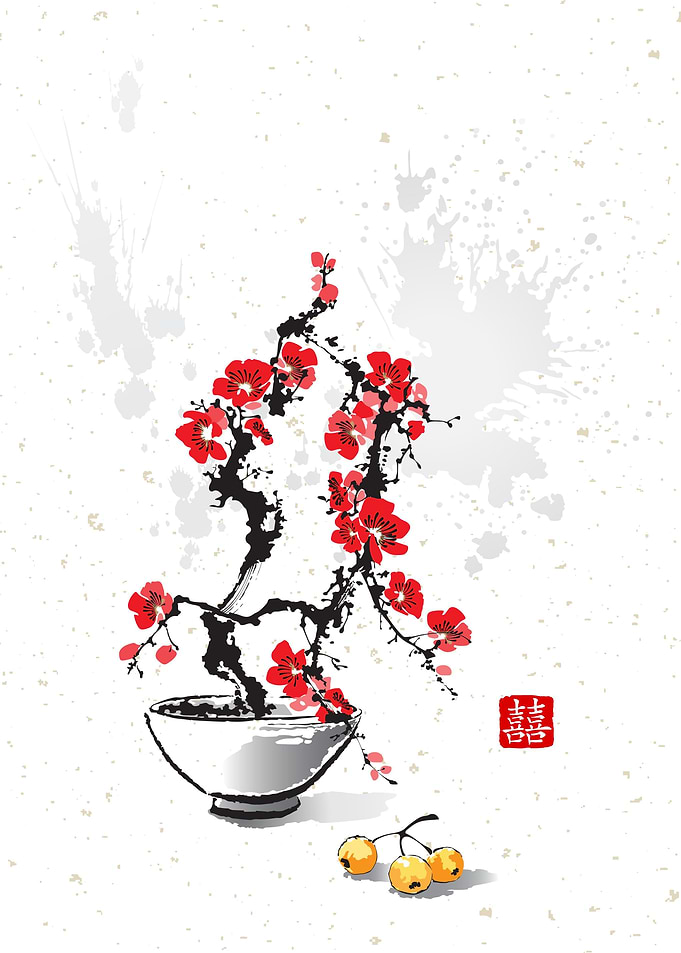 Blooming Sakura Vase