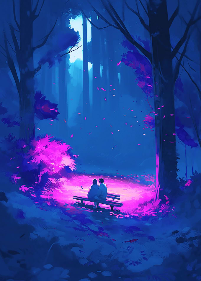 Couple Cyberpunk Art