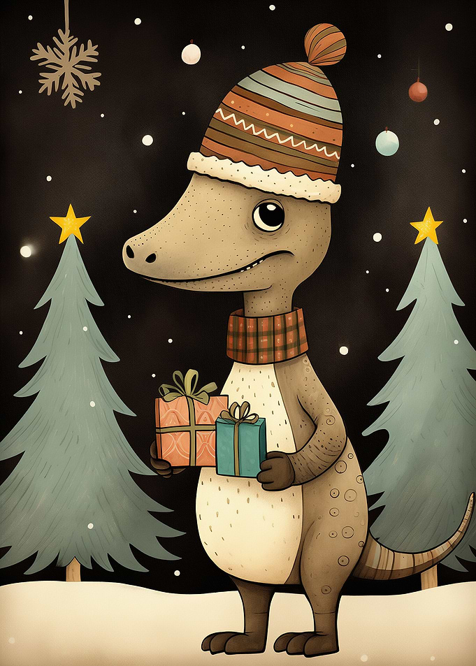 Happy Noel of Dinosaur