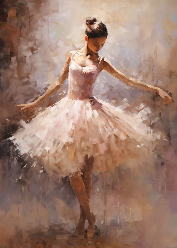 Ballerina Oil Painting