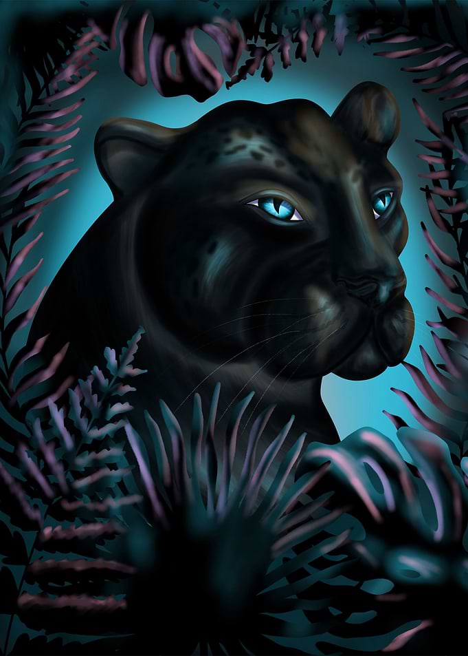 Panther painting